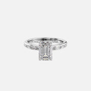  The Jennifer Emerald Lab Diamond Ring 18k White Gold 001