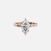  The Jennifer Marquise Moissanite Ring 14k Rose Gold 001