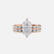  The Jennifer Marquise Moissanite Ring 18k Rose Gold 003