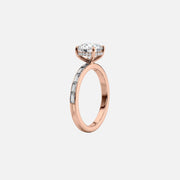  The Jennifer Princess Lab Diamond Ring 14k Rose Gold 002