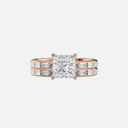  The Jennifer Princess Lab Diamond Ring 18k Rose Gold 003