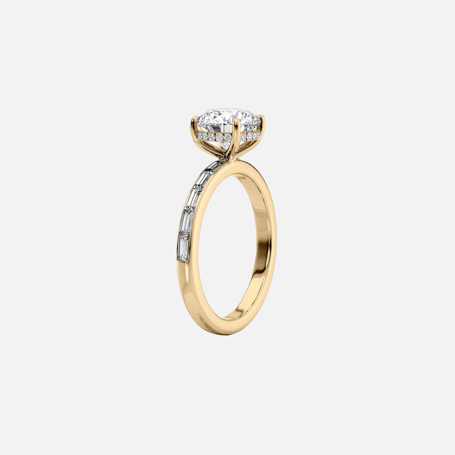  The Jennifer Radiant Lab Diamond Ring 14k Yellow Gold 002