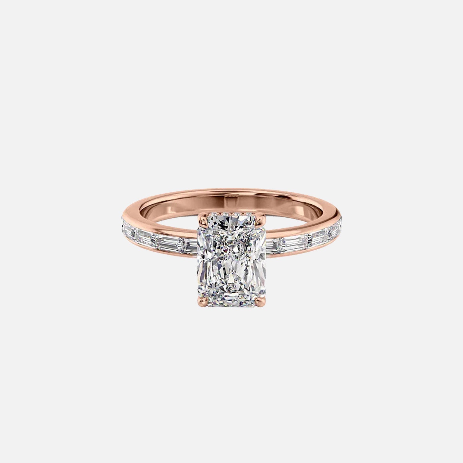 The Jennifer Radiant Moissanite Ring 14k Rose Gold 001