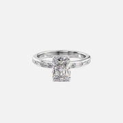  The Jennifer Radiant Moissanite Ring 18k White Gold 001