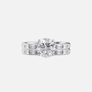  The Jennifer Round Lab Diamond Ring 14k White Gold 003