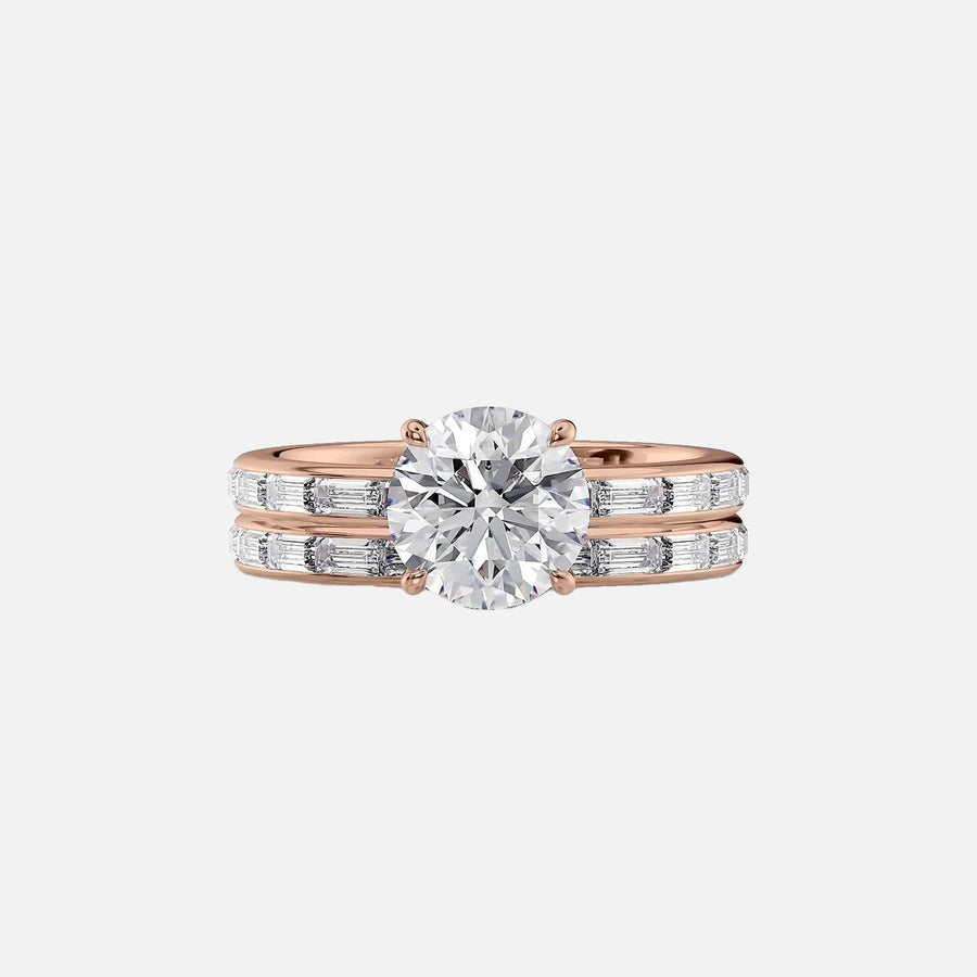  The Jennifer Round Lab Diamond Ring 18k Rose Gold 003