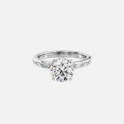  The Jennifer Round Lab Diamond Ring 18k White Gold 001