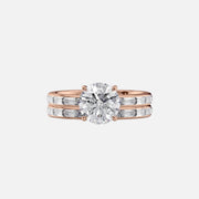  The Jennifer Round Moissanite Ring 14k Rose Gold 003