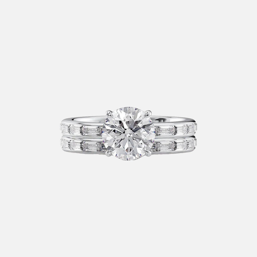  The Jennifer Round Moissanite Ring 18k White Gold 003