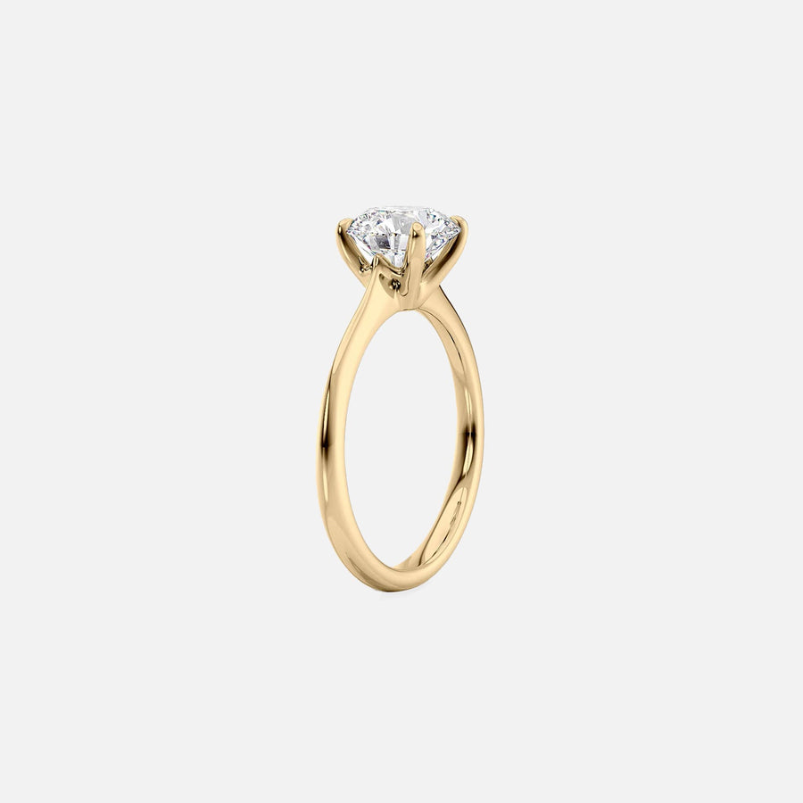  The Katelyn Emerald Lab Diamond Ring 18k Yellow Gold 002