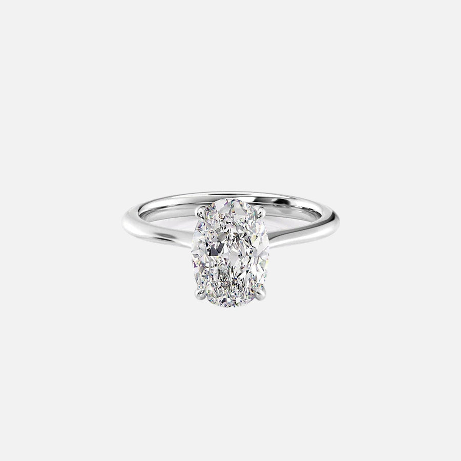  The Katelyn Oval Lab Diamond Ring 14k White Gold 001