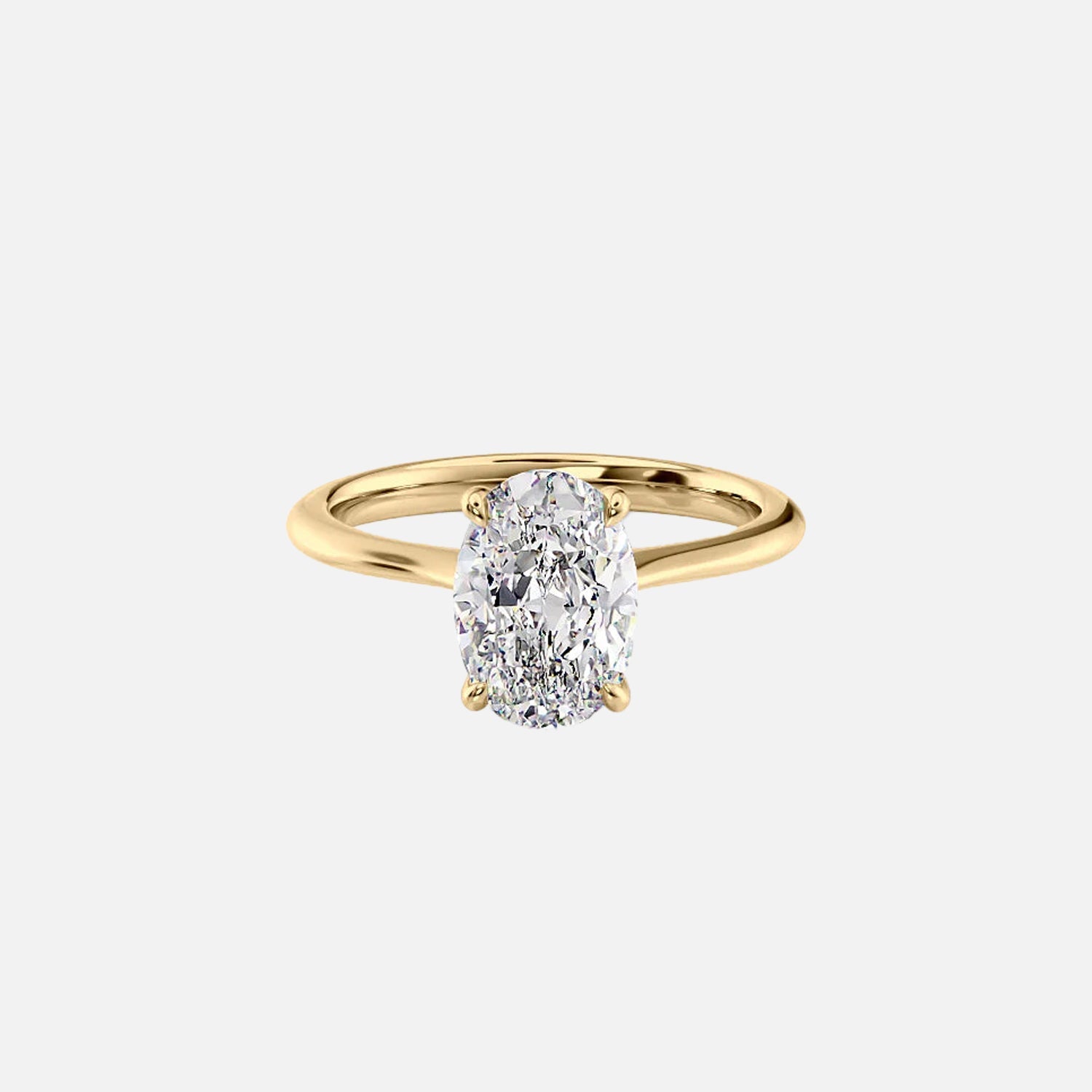 The Katelyn Oval Lab Diamond Ring 14k Yellow Gold 001