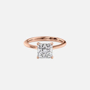  The Katelyn Princess Lab Diamond Ring 14k Rose Gold 001