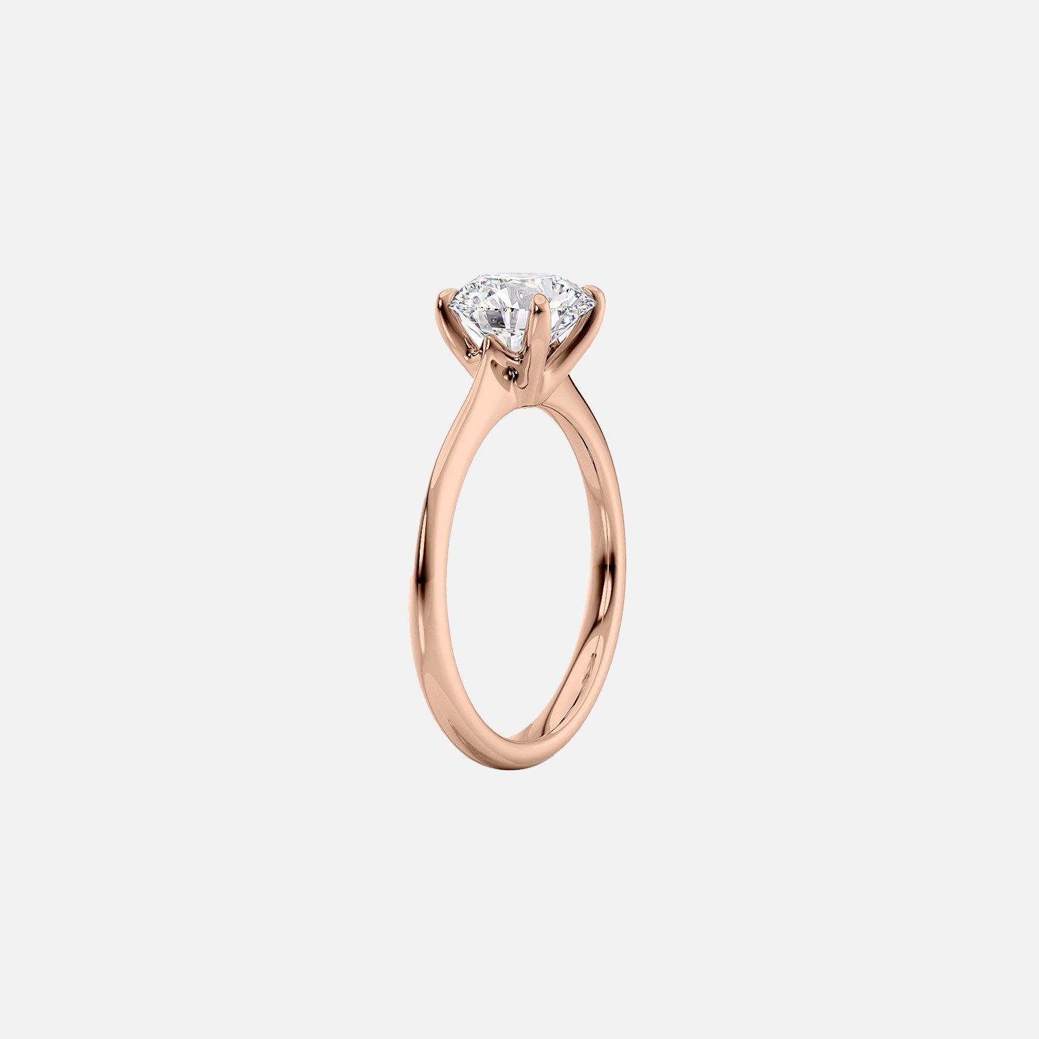 The Katelyn Princess Lab Diamond Ring 14k Rose Gold 002