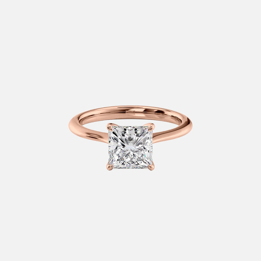  The Katelyn Princess Lab Diamond Ring 18k Rose Gold 001