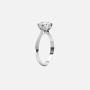  The Kayla Oval Moissanite Ring 14k White Gold 002