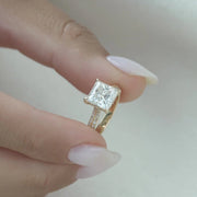  The Kayla Princess Lab Diamond Ring 14k Yellow Gold 005 Final