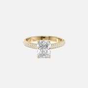 The Kayla Radiant Lab Diamond Ring 14k Yellow Gold 001
