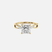 The Kelsey Princess Lab Diamond Ring 14k Yellow Gold 001