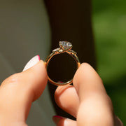  The Kelsey Round Moissanite Ring 18k Yellow Gold 004 Final