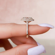  The Kylie Oval Moissanite Ring 18k Rose Gold 004 Final