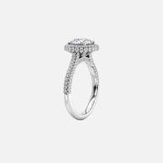 The Kylie Pear Moissanite Ring 14k White Gold 002
