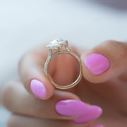  The Kylie Pear Moissanite Ring 14k Yellow Gold 004 Final