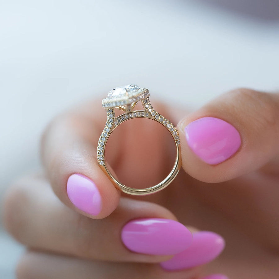  The Kylie Pear Moissanite Ring 18k Yellow Gold 004 Final