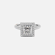  The Kylie Princess Lab Diamond Ring 18k White Gold 001