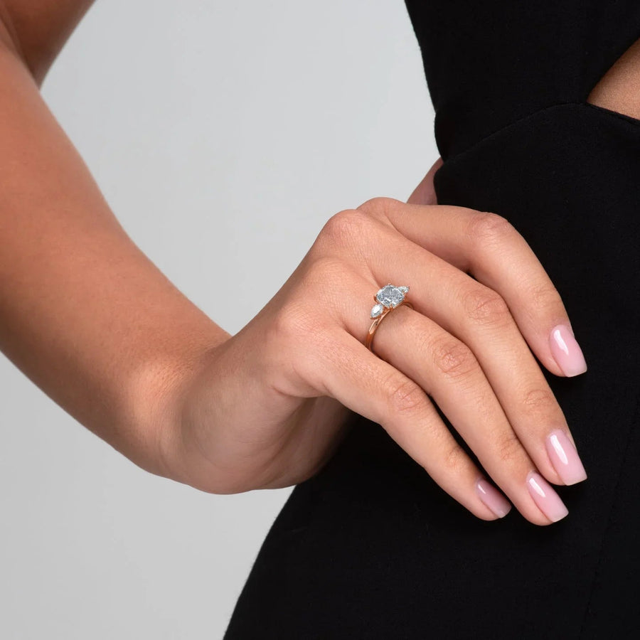  The Lauren Cushion Lab Diamond Ring 18k Rose Gold 005 Final