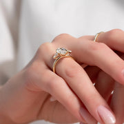  The Lauren Marquise Lab Diamond Ring 14k Yellow Gold 003