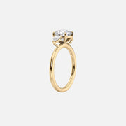  The Lauren Oval Lab Diamond Ring 18k Yellow Gold 002