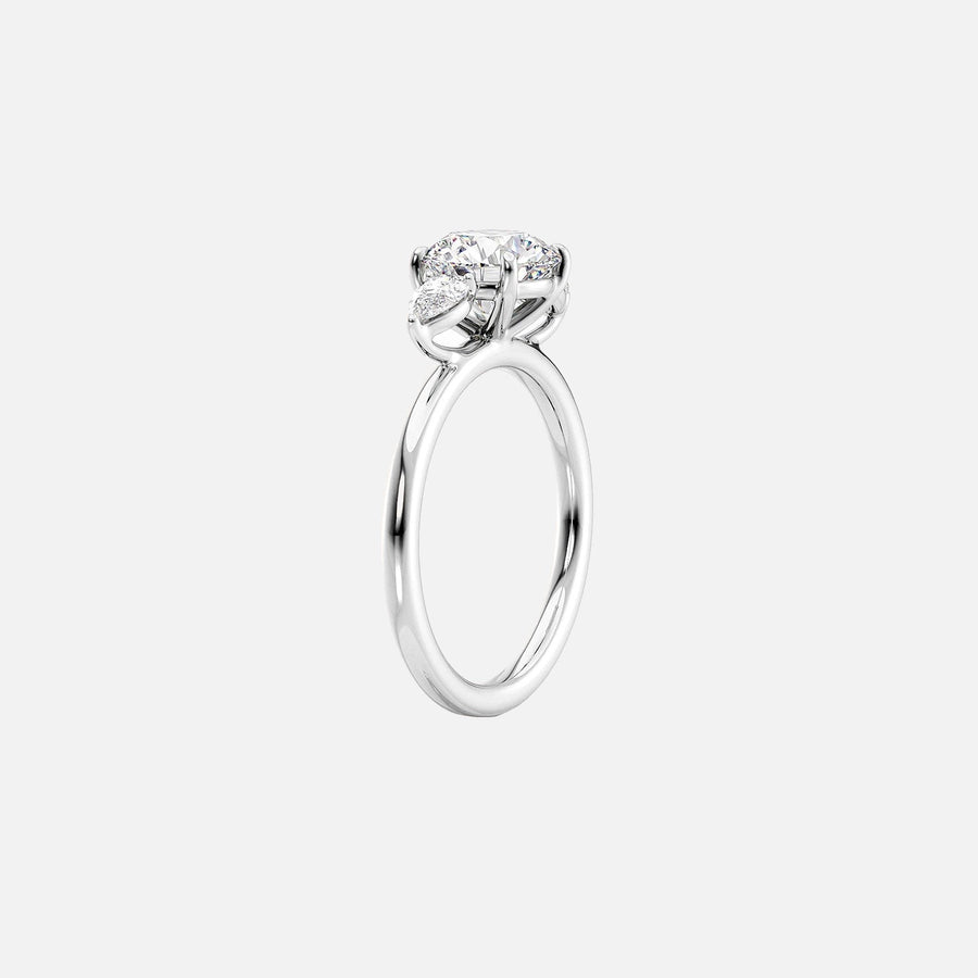  The Lauren Princess Lab Diamond Ring 18k White Gold 002