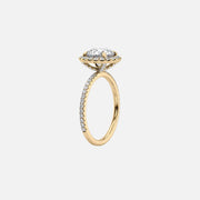  The Lenny Emerald Moissanite Ring 14k Yellow Gold 002