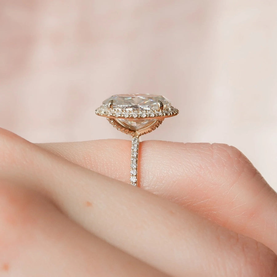  The Lenny Oval Moissanite Ring 14k Yellow Gold 004 Final