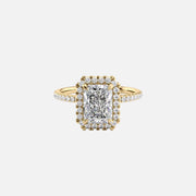 The Lenny Radiant Moissanite Ring 14k Yellow Gold 001
