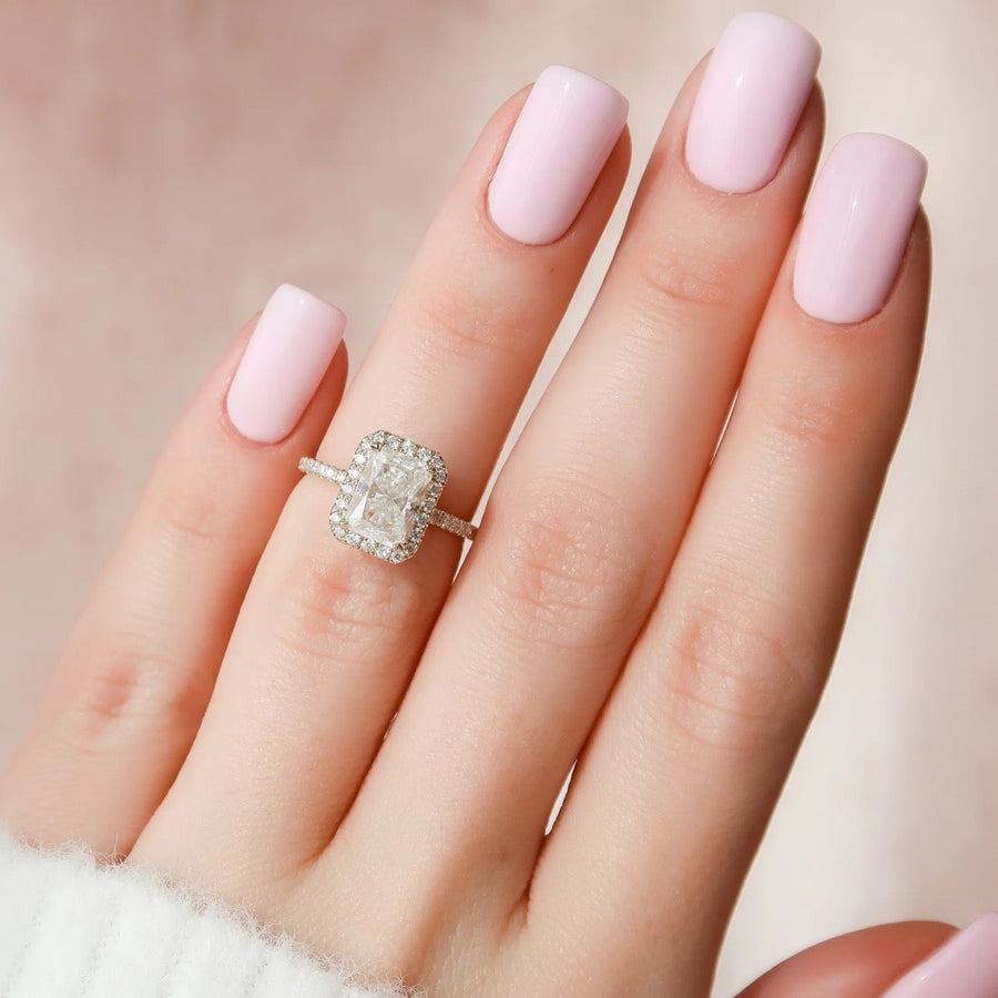  The Lenny Radiant Moissanite Ring 18k Yellow Gold 003
