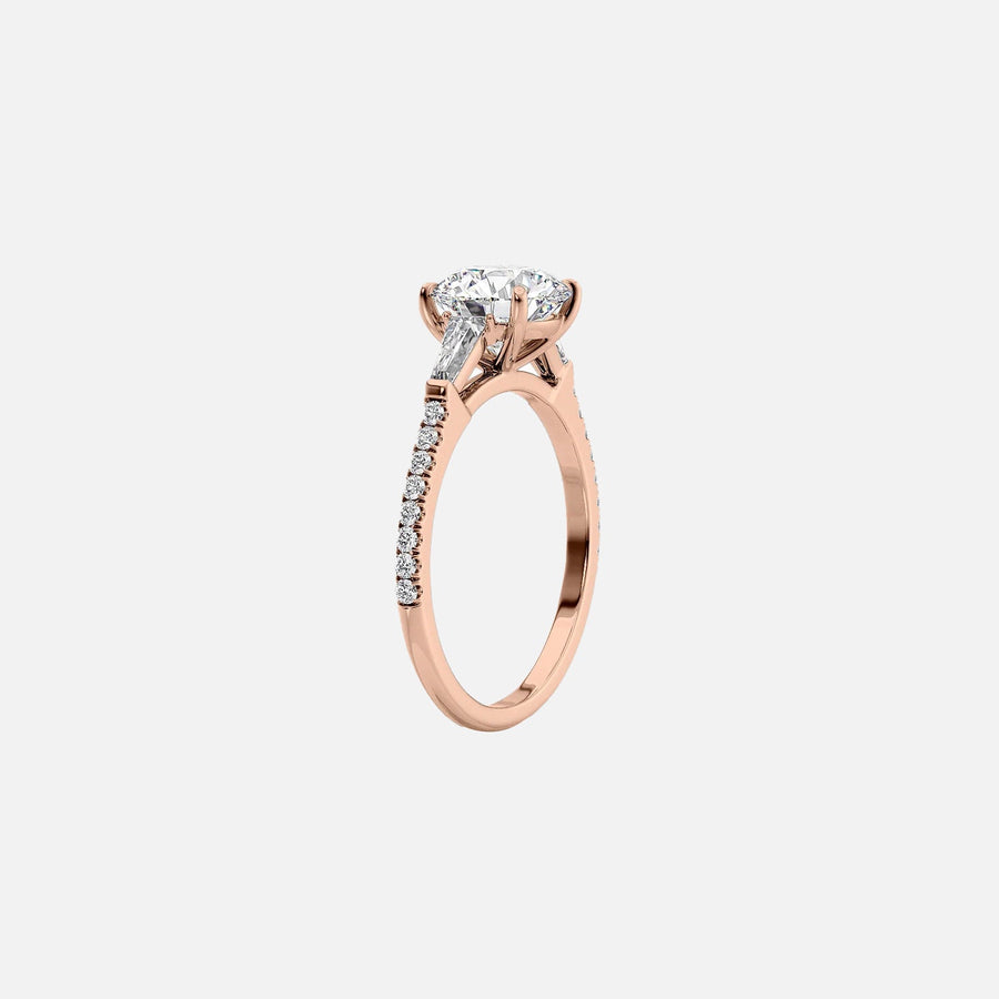The Leona Round Pave Moissanite Ring - KNT - Engagement Rings, Wedding Bands & Fine Jewelry