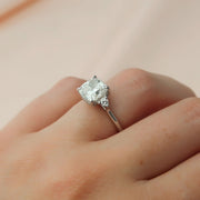  The Lia Cushion Lab Diamond Ring 14k White Gold 004 Final