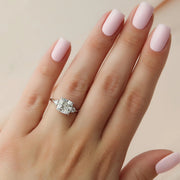  The Lia Cushion Lab Diamond Ring 18k White Gold 003