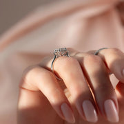  The Lia Emerald Lab Diamond Ring 14k White Gold 004 Final