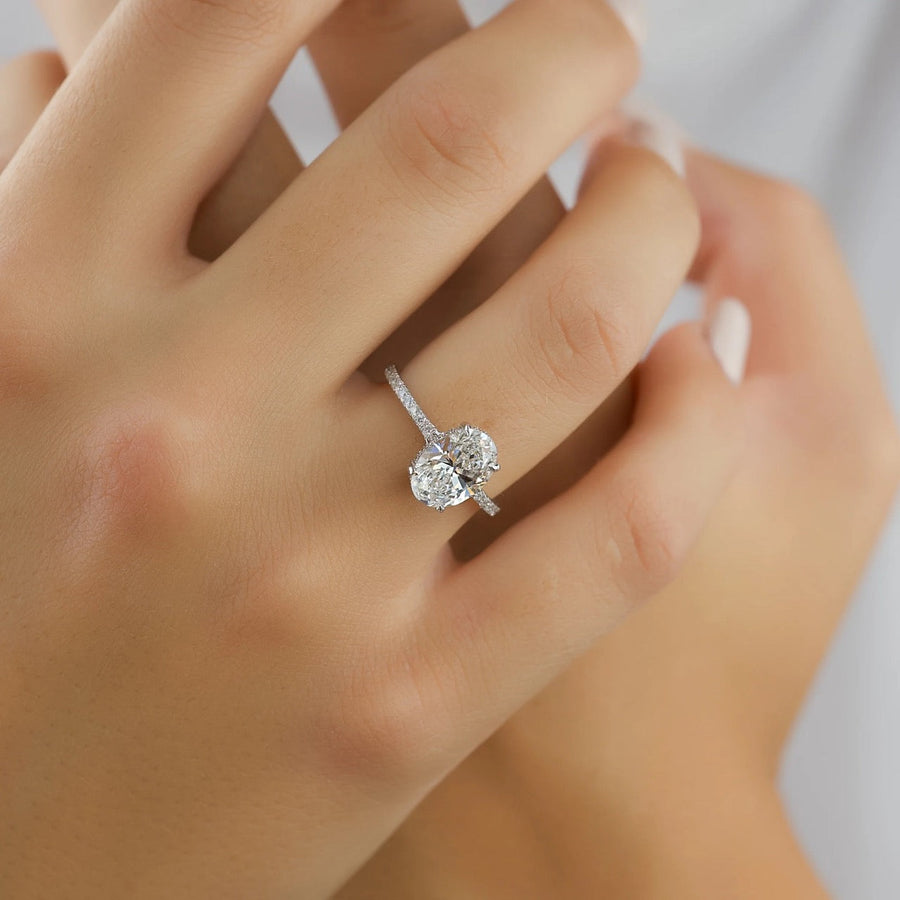  The Mandy Oval Moissanite Ring 18k White Gold 004 Final