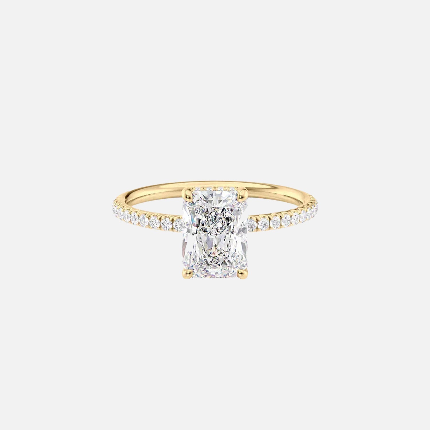 The Mandy Radiant Lab Diamond Ring 14k Yellow Gold 001 20.20.23