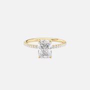  The Mandy Radiant Moissanite Ring 18k Yellow Gold 001