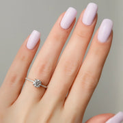  The Mandy Round Lab Diamond Ring 14k Rose Gold 003