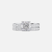  The Marilyn Cushion Moissanite Ring 18k White Gold 003