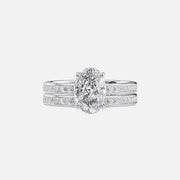 The Marilyn Oval Lab Diamond Ring 14k White Gold 003