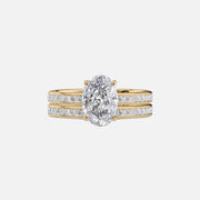  The Marilyn Oval Lab Diamond Ring 18k Yellow Gold 003