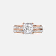  The Marilyn Princess Moissanite Ring 18k Rose Gold 003