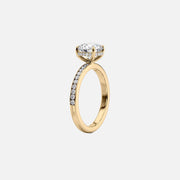  The Marilyn Princess Moissanite Ring 18k Yellow Gold 002